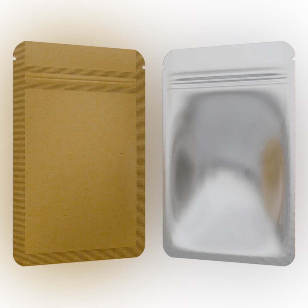Kraft & Clear Mylar Bags ( Bulk Quantities )